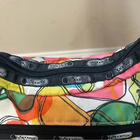Lesportsac Greta Shades Shoulder Bag Purse, Rainbow Sunglasses, RETIRED - Picture 6 of 11